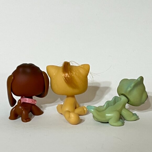Littlest Pet Shop Bedtime Blast Set | LPS Beagle #77, Shorthair Cat #78, Iguana - Picture 5 of 5